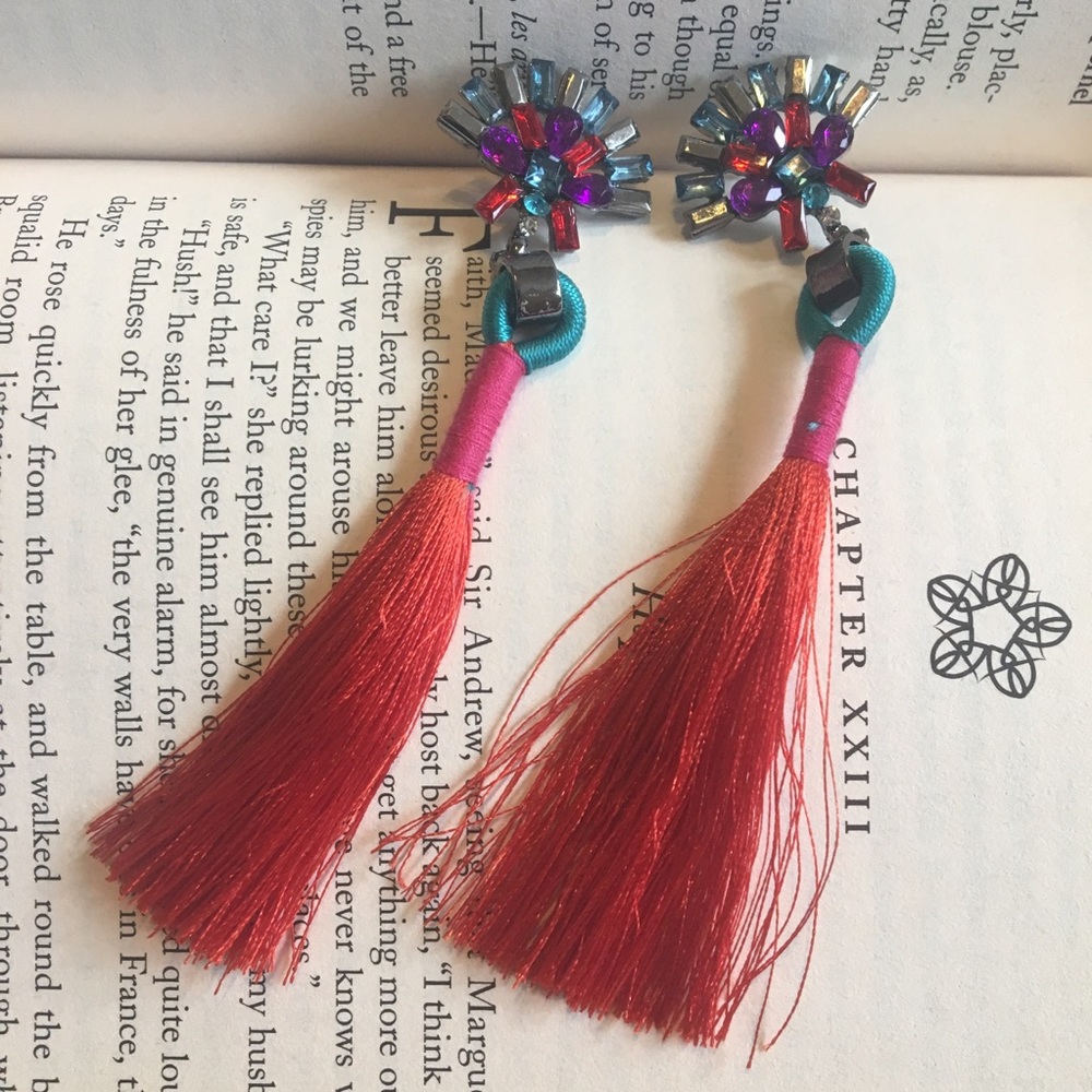 "Emma" Earrings  ||  Tassel Statement Earring